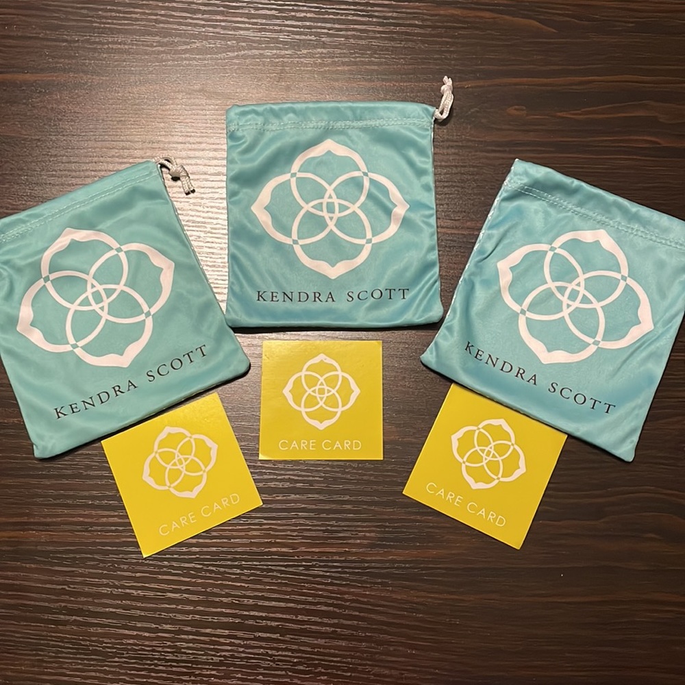 (3) Kendra Scott dust bags
